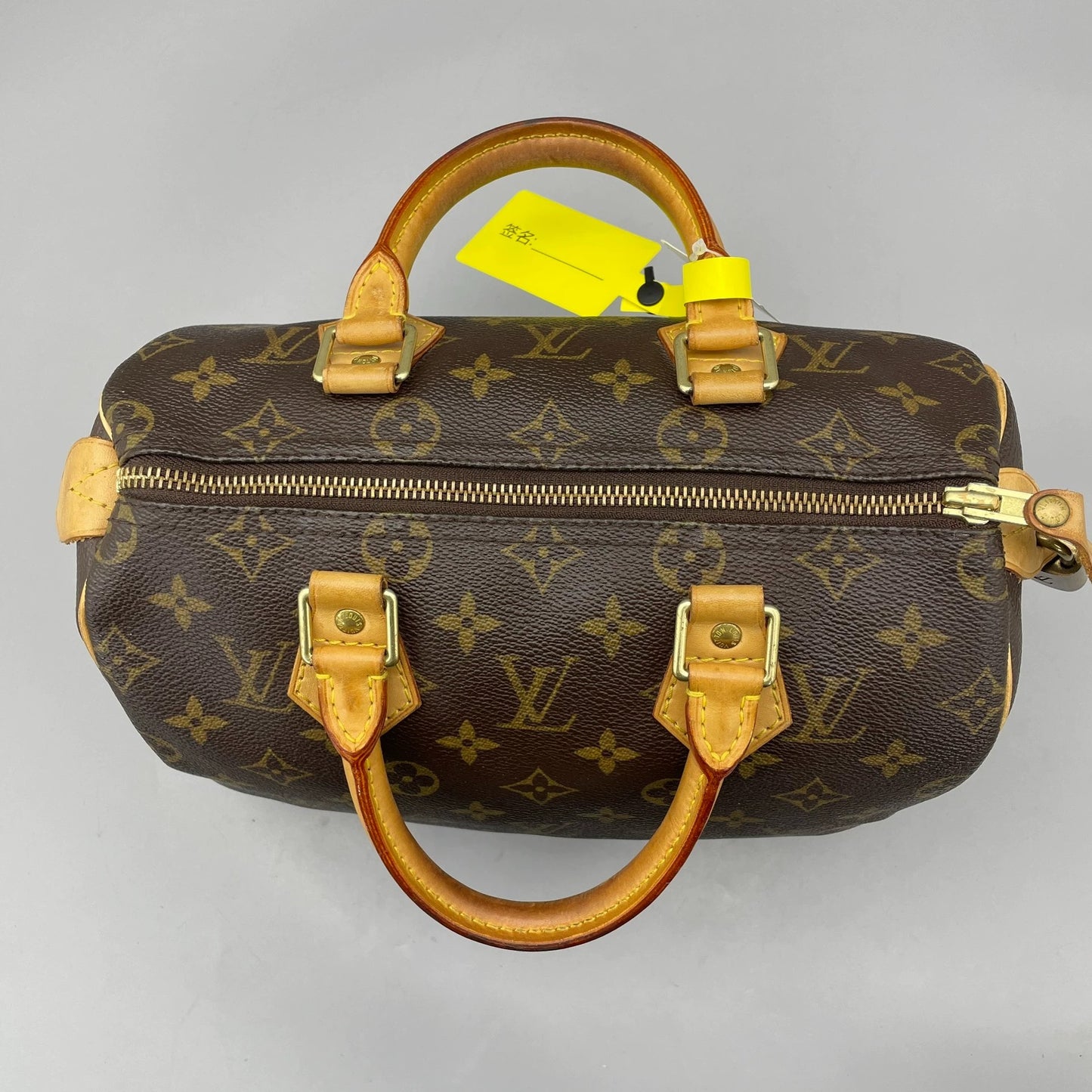 Louis Vuitton - Speedy 25 - Monogram coated canvas with Vachetta leather trim - Brown - (Small)