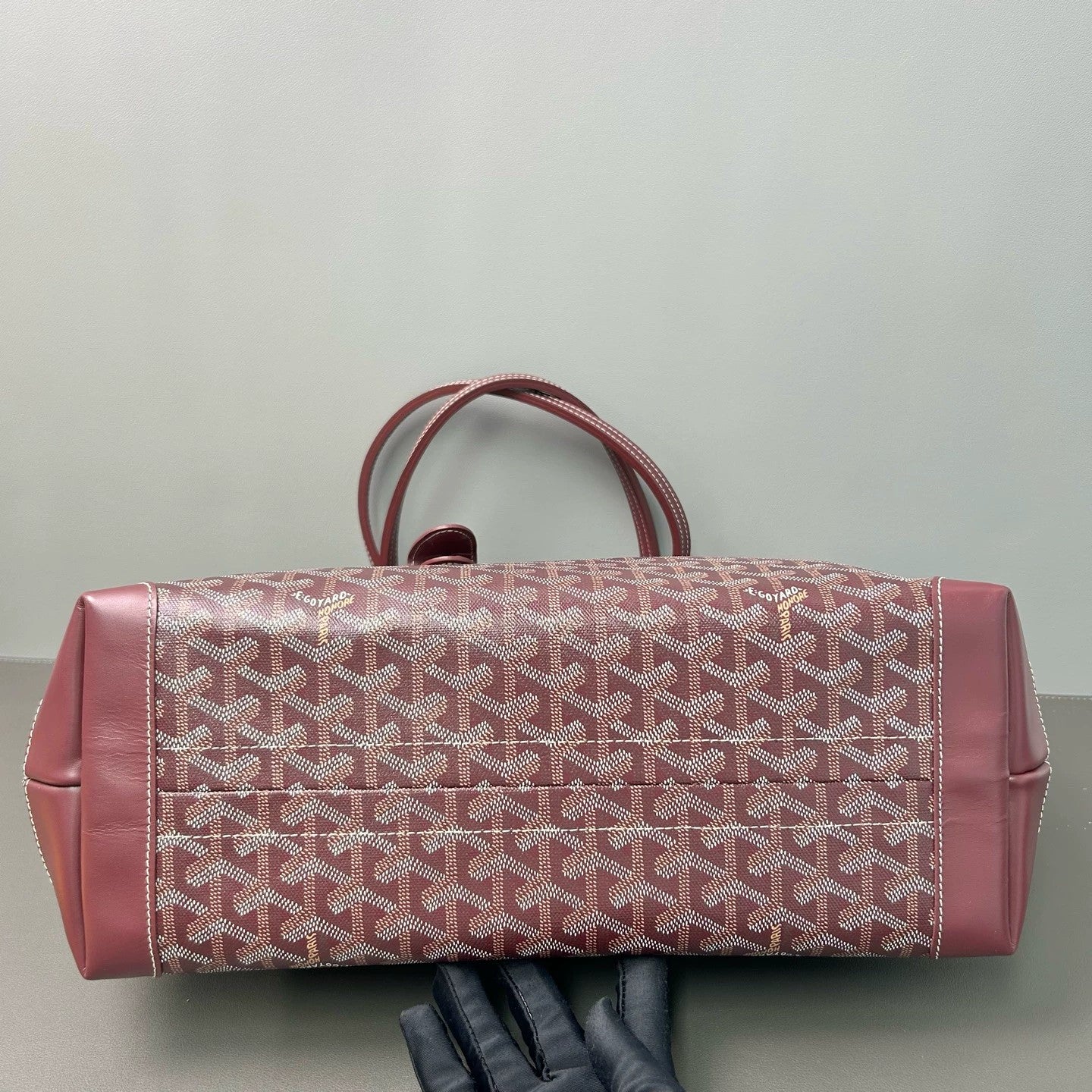 Goyard - Bellechasse Biaude Y - Goyardine canvas with leather trim - Burgundy - (large)