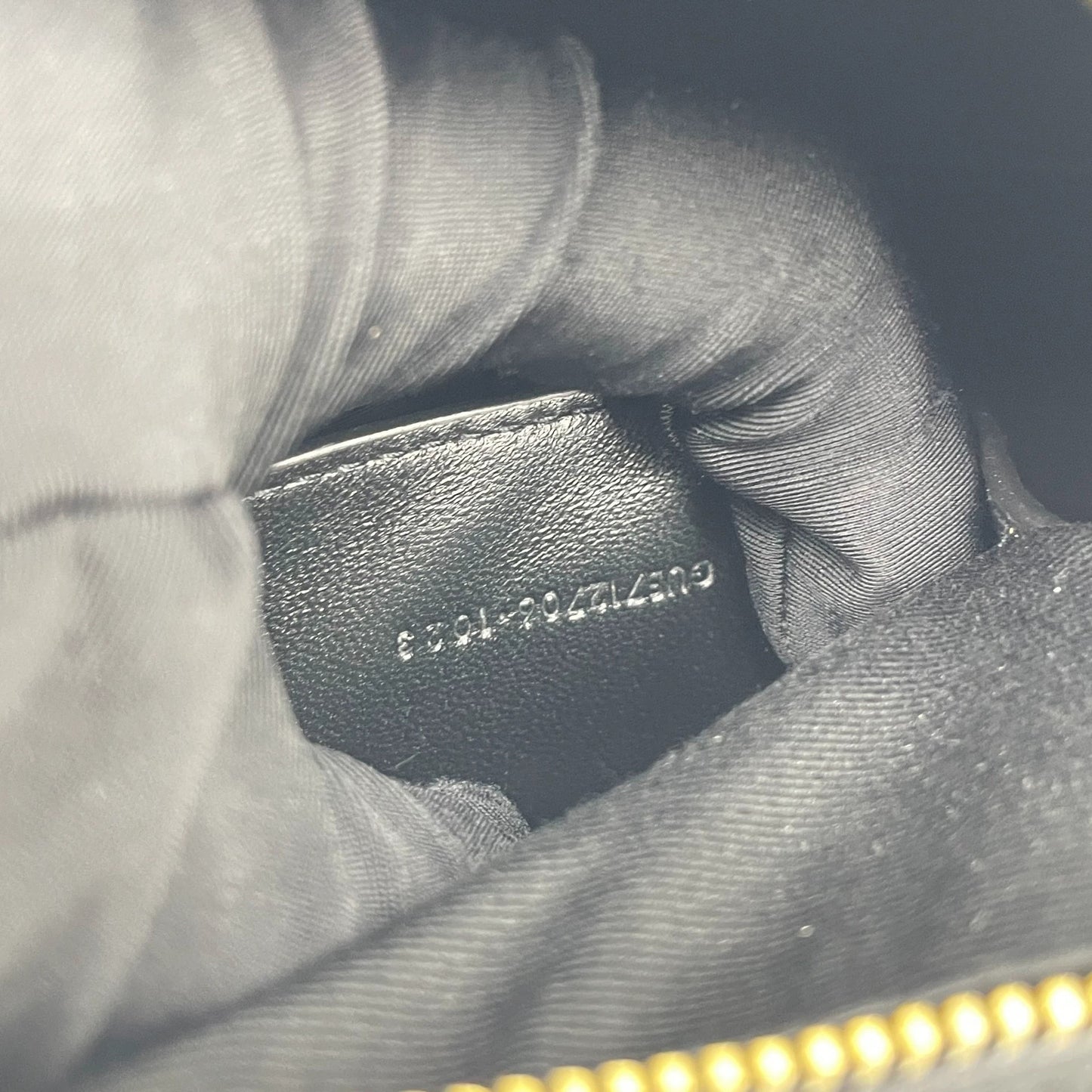 Saint Laurent - Quilted Barrel Chain Bag - Leather - Black - (mini)