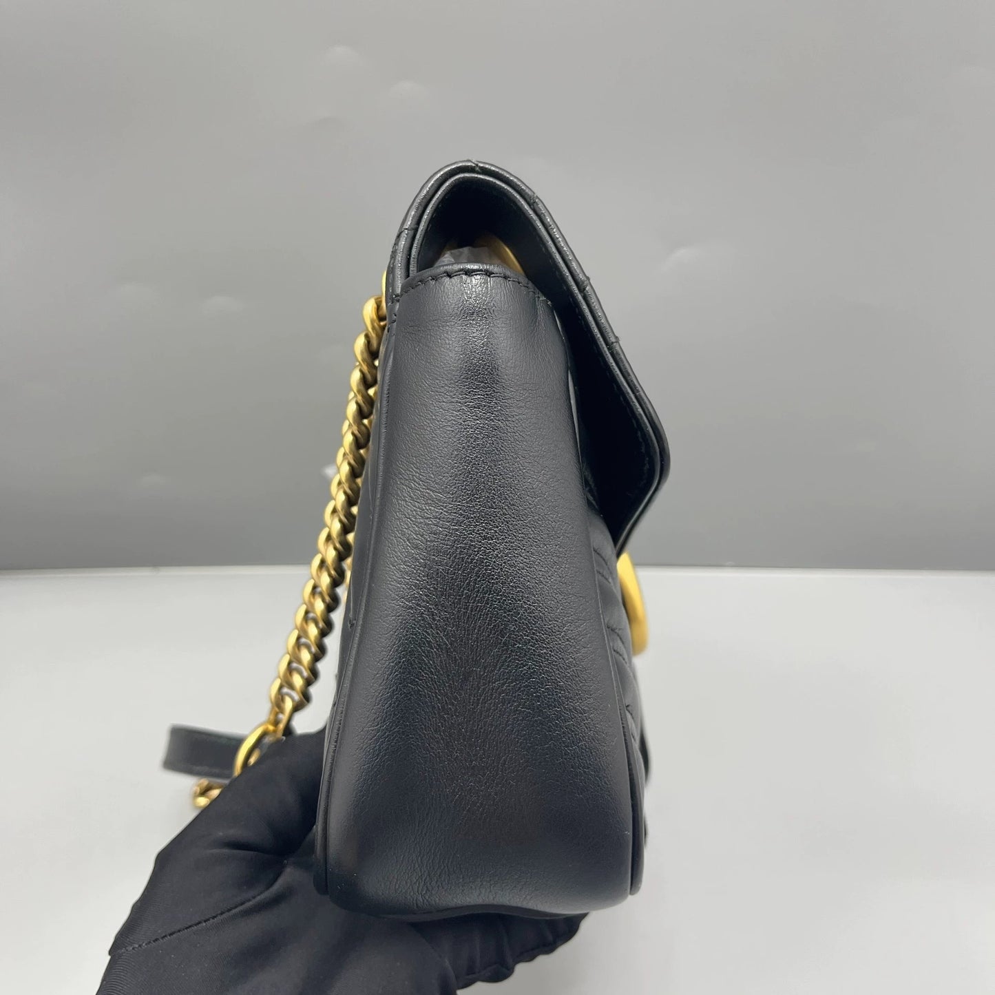 Gucci - GG Marmont 2.0 Small Shoulder Bag - Leather - Black - (small)