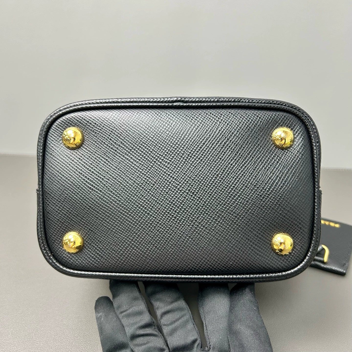 Prada - Panier Bucket Bag - Saffiano leather - Black - (mini)