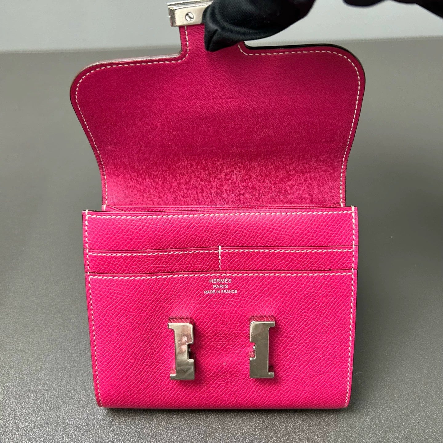 Hermès - Constance Compact Wallet - Epsom leather - Pink - (small)