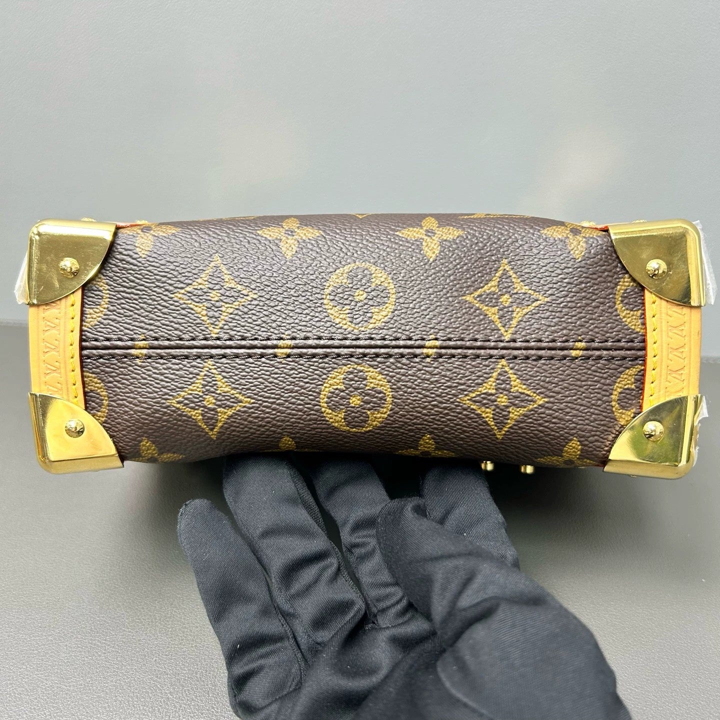 Louis Vuitton - Side Trunk Small - Monogram coated canvas with Vachetta leather trim - Brown - (mini)