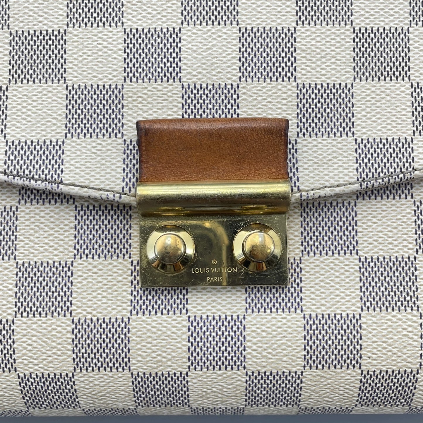 Louis Vuitton - Tassel Messenger Bag - Damier Azur coated canvas with natural cowhide leather trim - White - (Small)