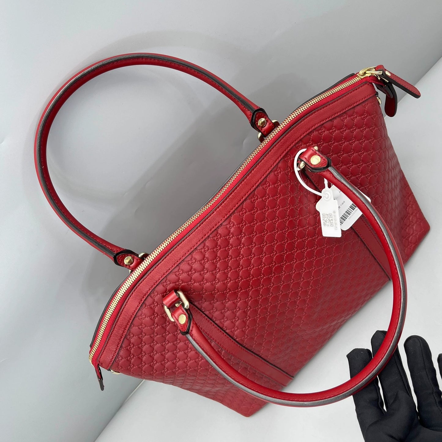 Gucci - Microguccissima Dome Handbag (餃子包) - Leather - Red - (medium)