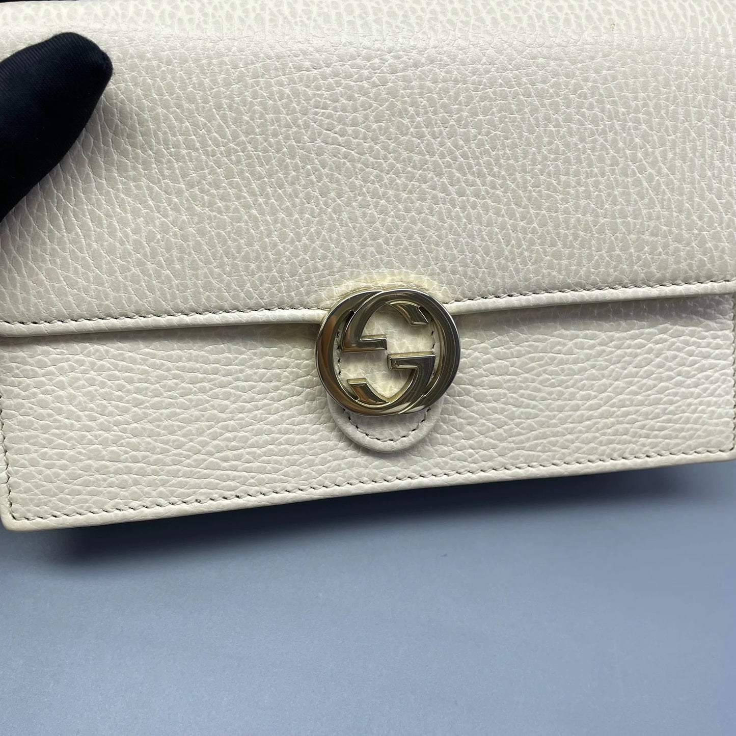 Gucci - Wallet on Chain (WOC) - Outlet Edition - Leather - White - (mini)