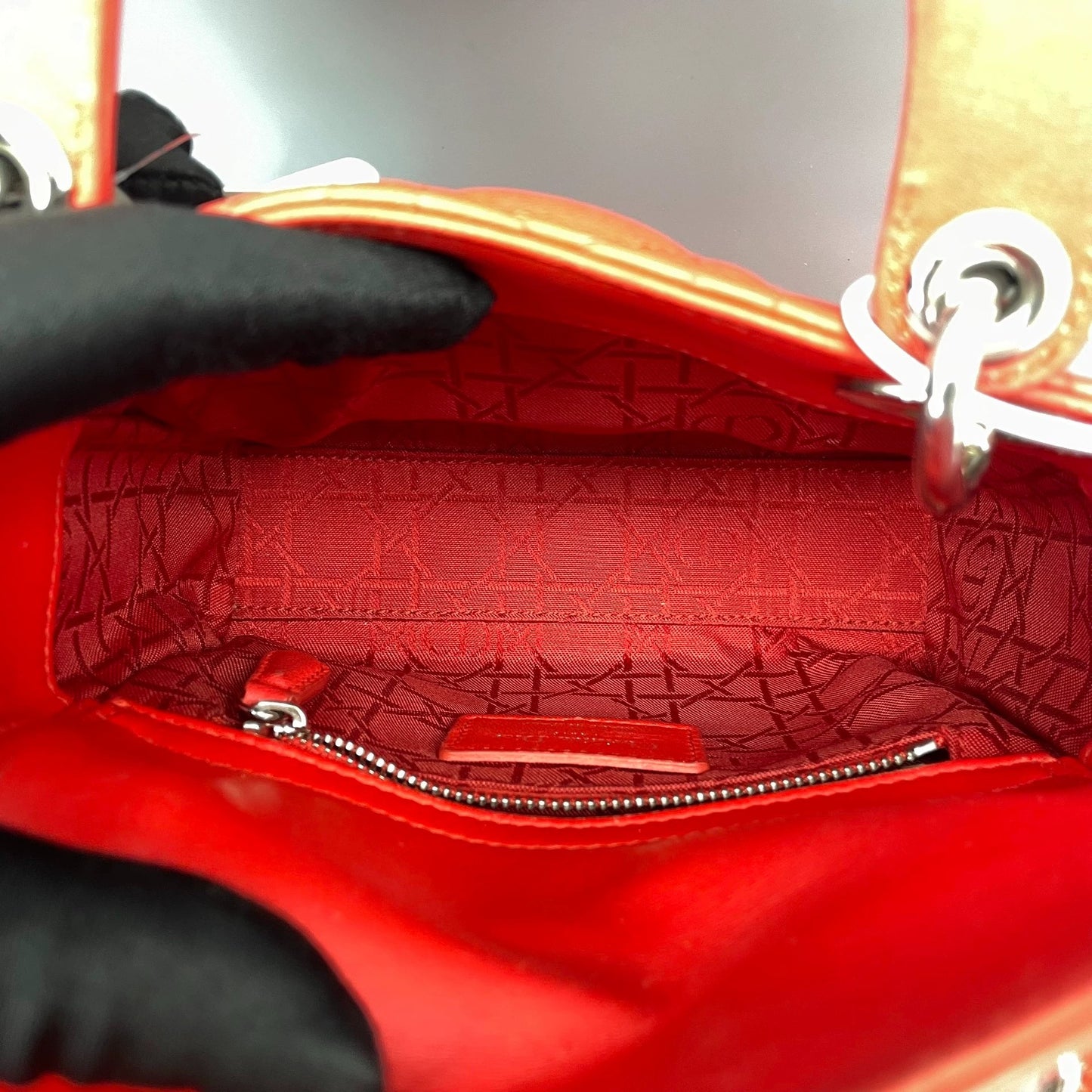 Dior - Lady Dior Mini - Leather - Red - (mini)