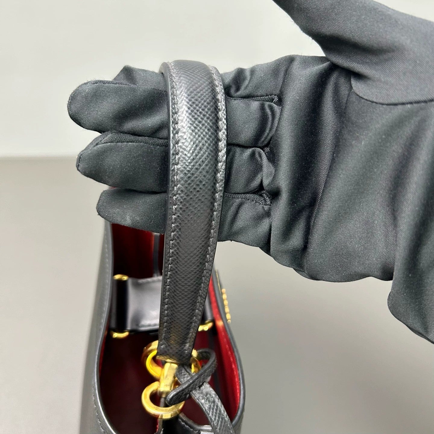Prada - Panier Bucket Bag - Saffiano leather - Black - (mini)