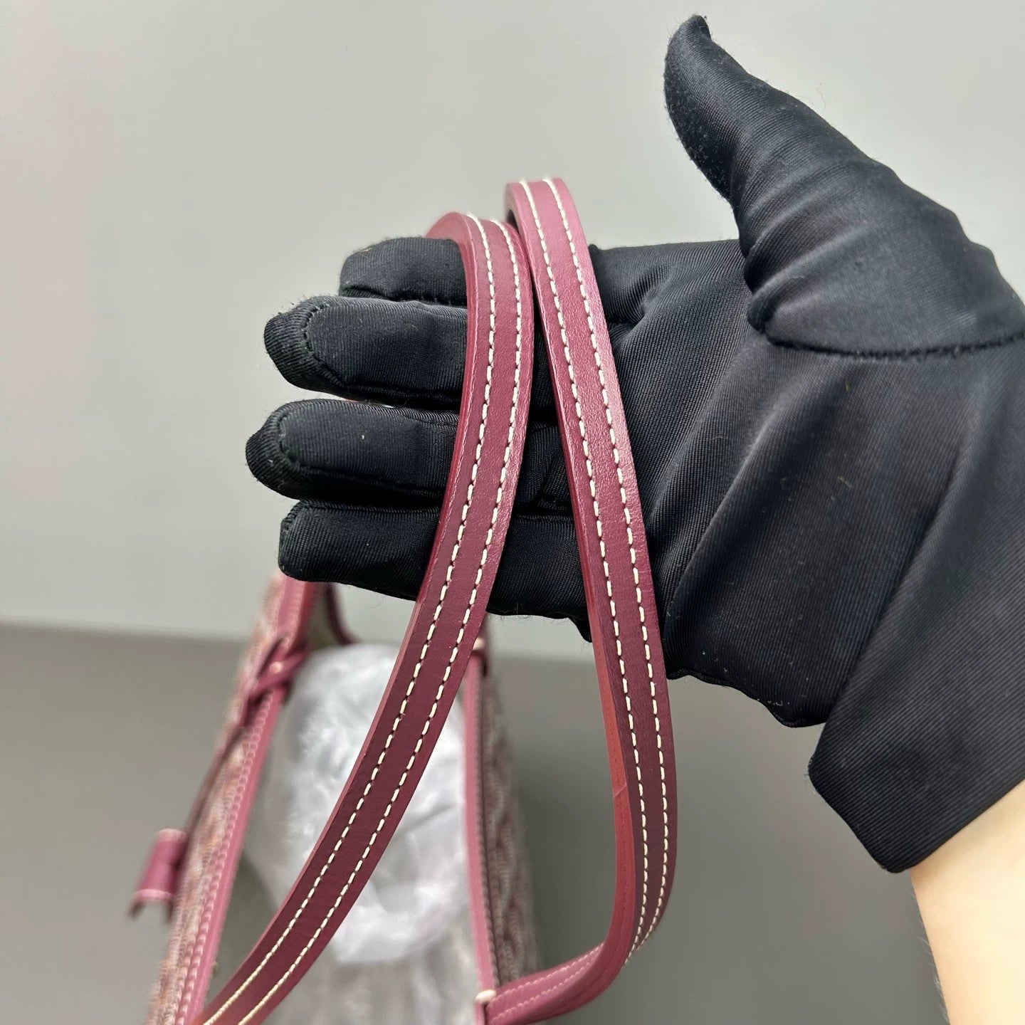 Goyard - Bellechasse Biaude Y - Goyardine canvas with leather trim - Burgundy - (large)