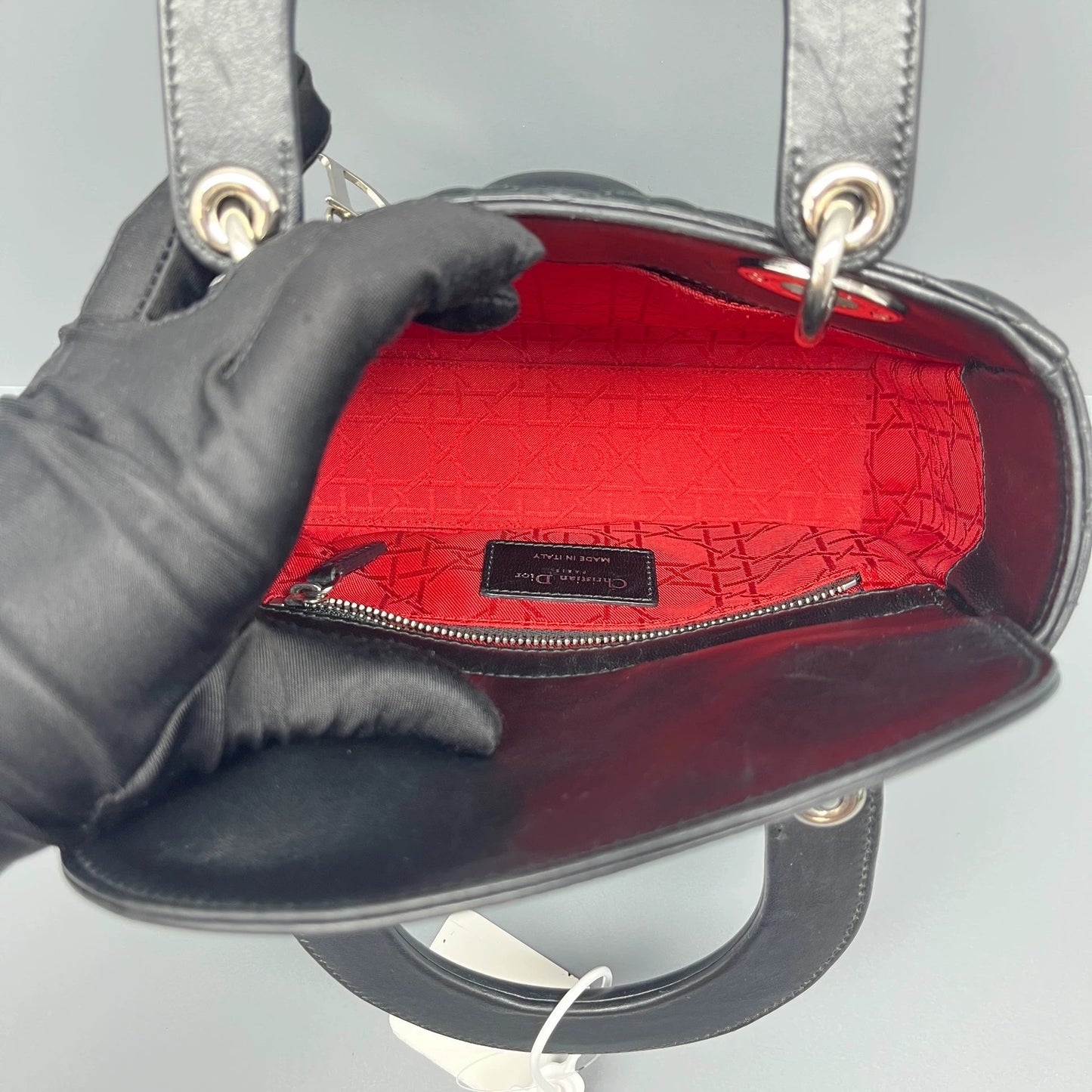 Dior - Lady Dior - Lambskin leather - Black - (mini)
