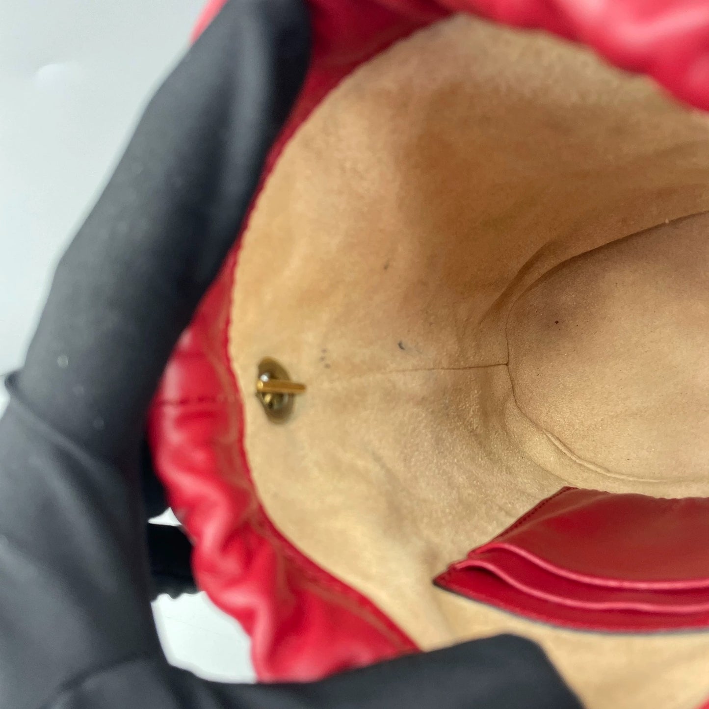 Gucci - GG Marmont Mini Bucket Bag - Leather - Red with Gold-Tone Hardware - (mini)
