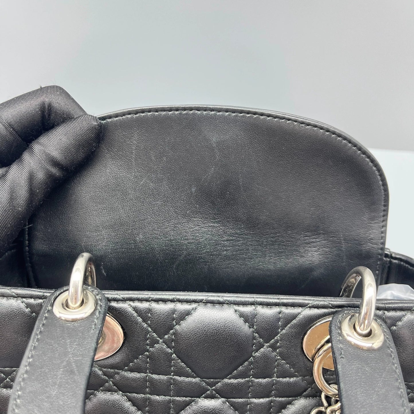 Dior - Lady Dior - Lambskin leather - Black - (mini)