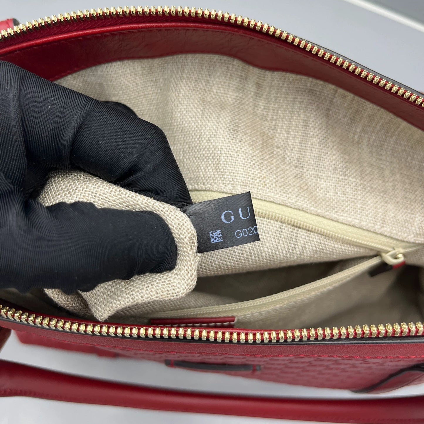 Gucci - Microguccissima Dome Handbag (餃子包) - Leather - Red - (medium)