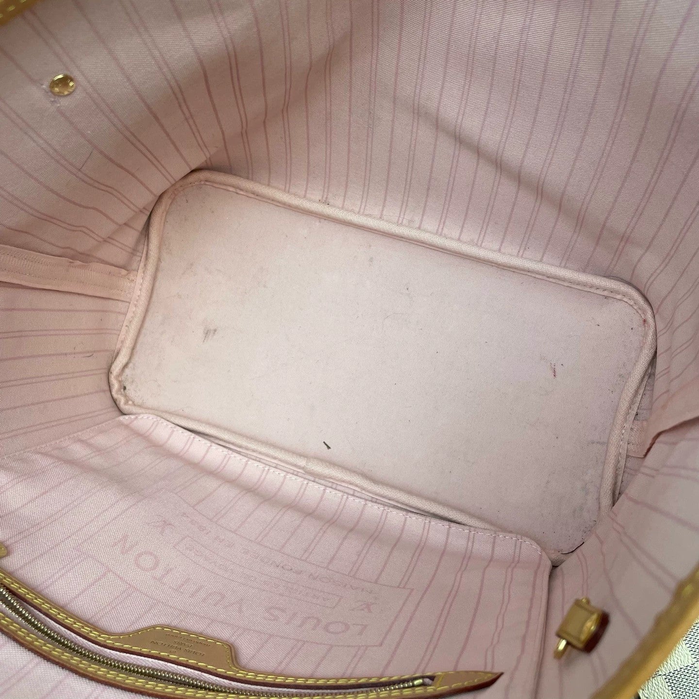 Louis Vuitton - Neverfull MM - Coated canvas with cowhide leather trim - White - (medium)