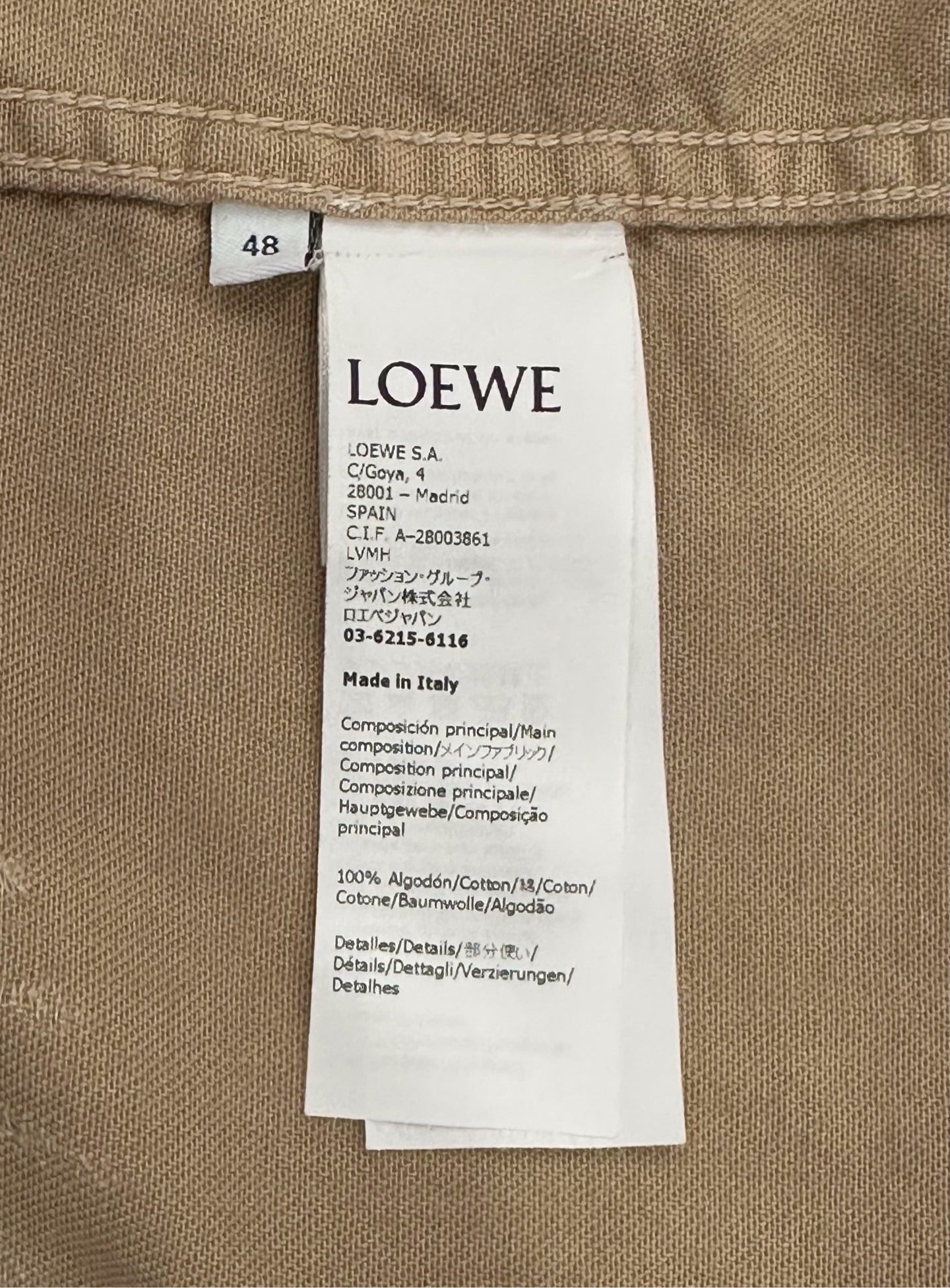 Loewe - Other - Cotton - Beige - (48)