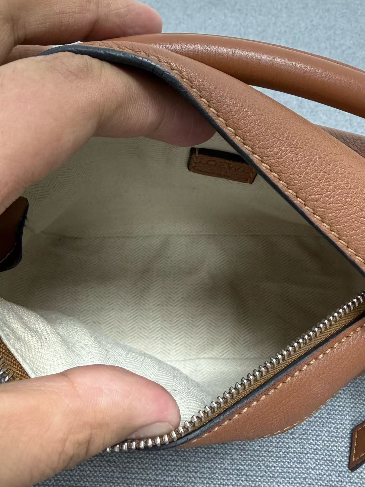 Loewe - Puzzle - Grained calfskin leather - Brown - (mini)