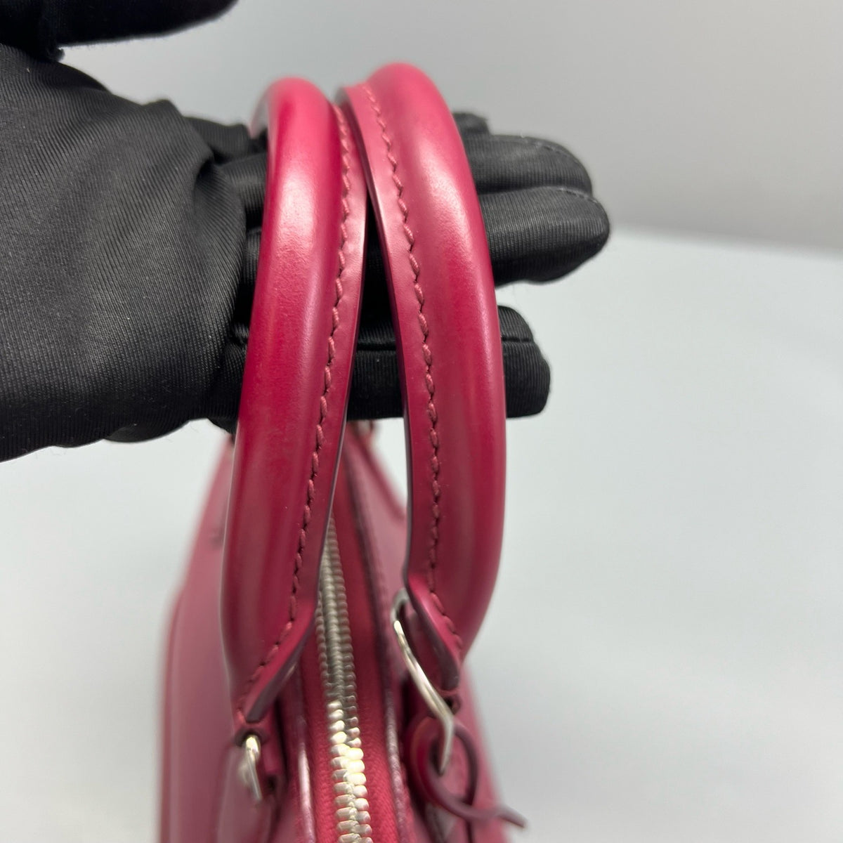 Louis Vuitton - Alma BB - Leather - Burgundy - (small)