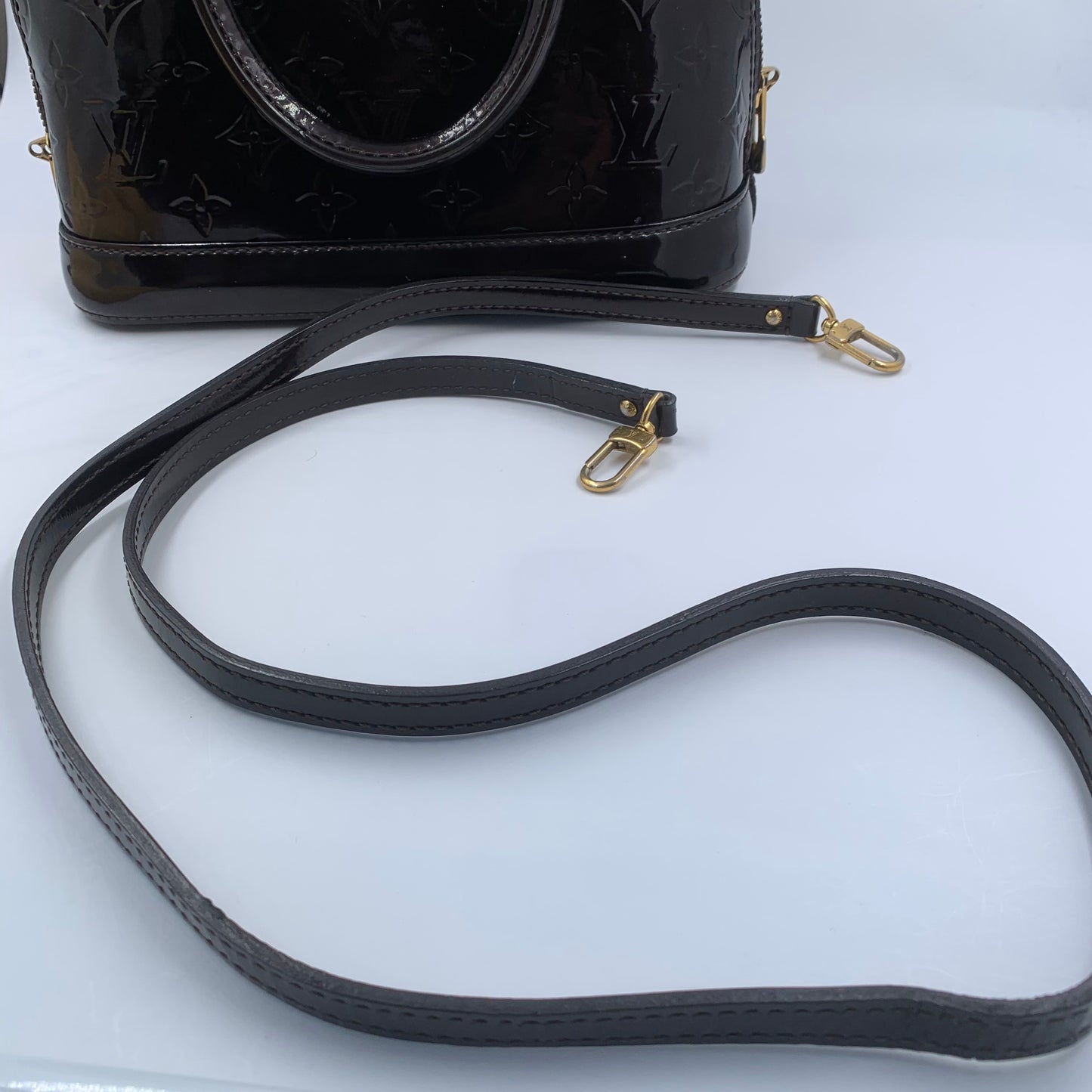 Louis Vuitton - Alma BB - Patent leather - Burgundy - (mini)