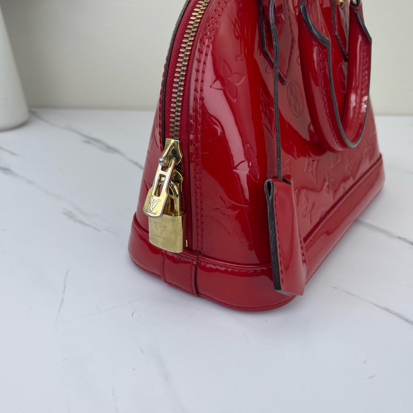 Louis Vuitton - Alma BB - Patent leather - Red - (mini)