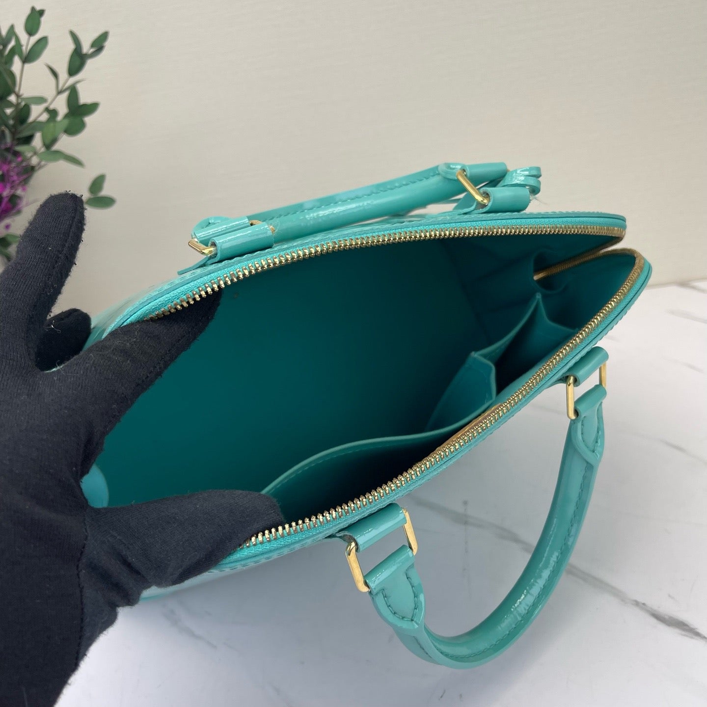 Louis Vuitton - Alma - Patent leather - Blue - (small)
