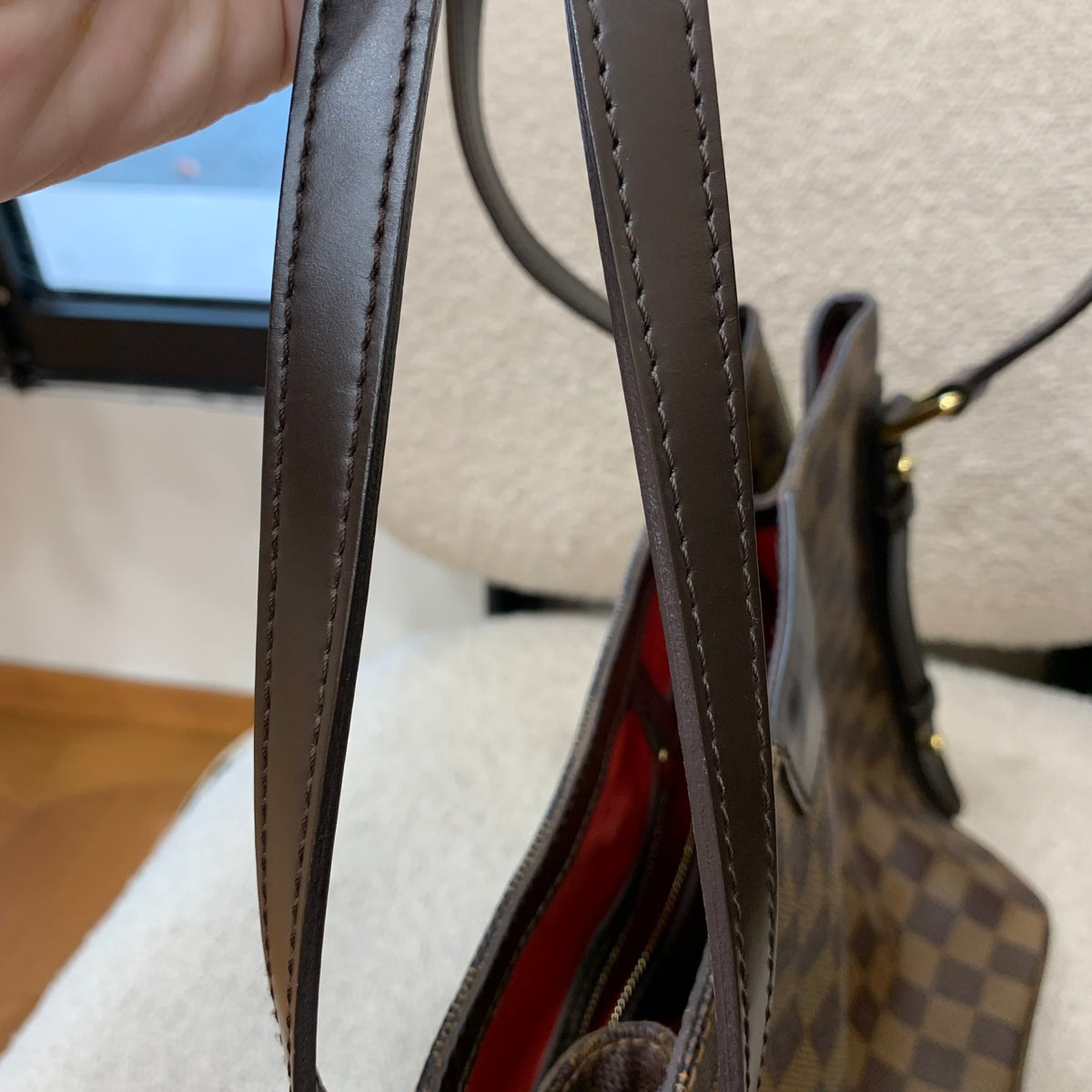 Louis Vuitton - Cabas Rivington - Cloth - Brown
