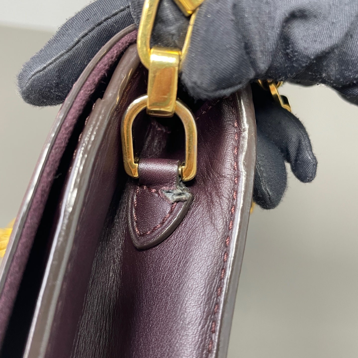 Louis Vuitton - Chain Louise - Leather - Burgundy - (mini)