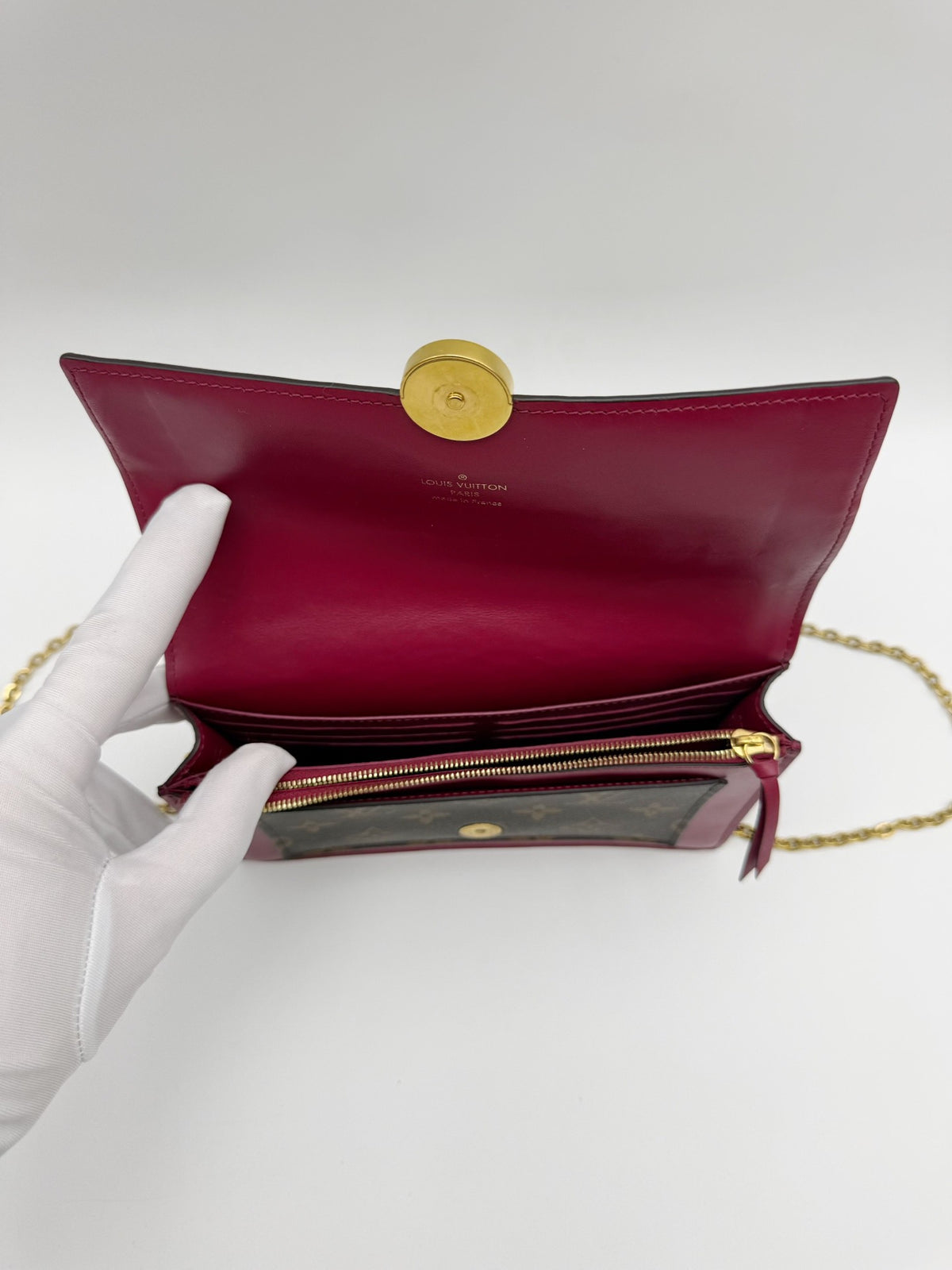 Louis Vuitton - Flore Chain Wallet - Cloth - Multicolour - (small)