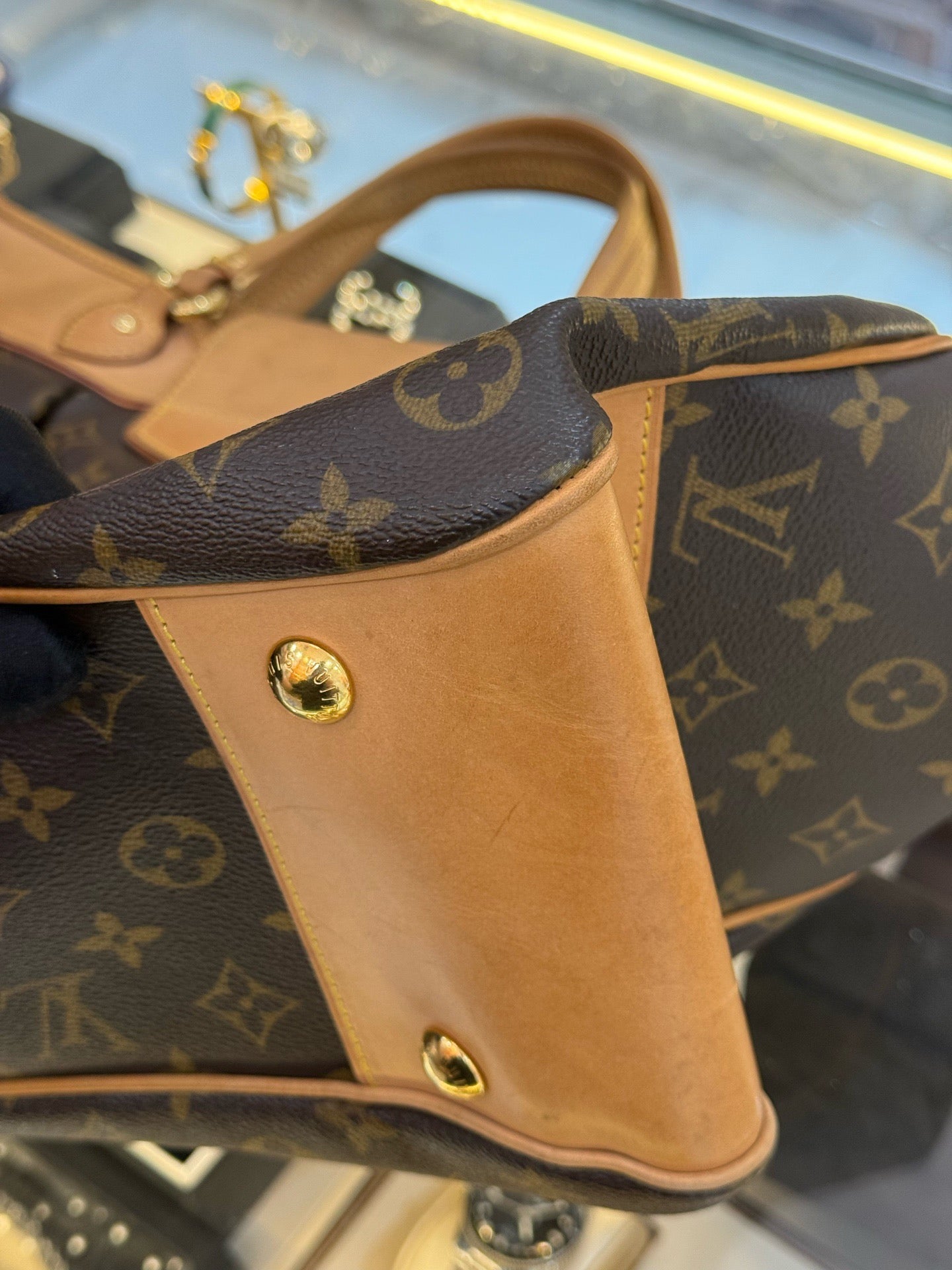 Louis Vuitton - Boetie - Monogram coated canvas with Vachetta leather trim - Brown - (Large)