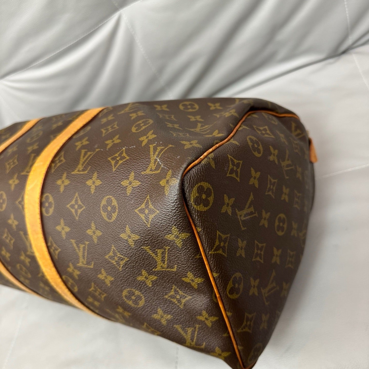 Louis Vuitton - Keepall 45 - Leather - Brown - (45)