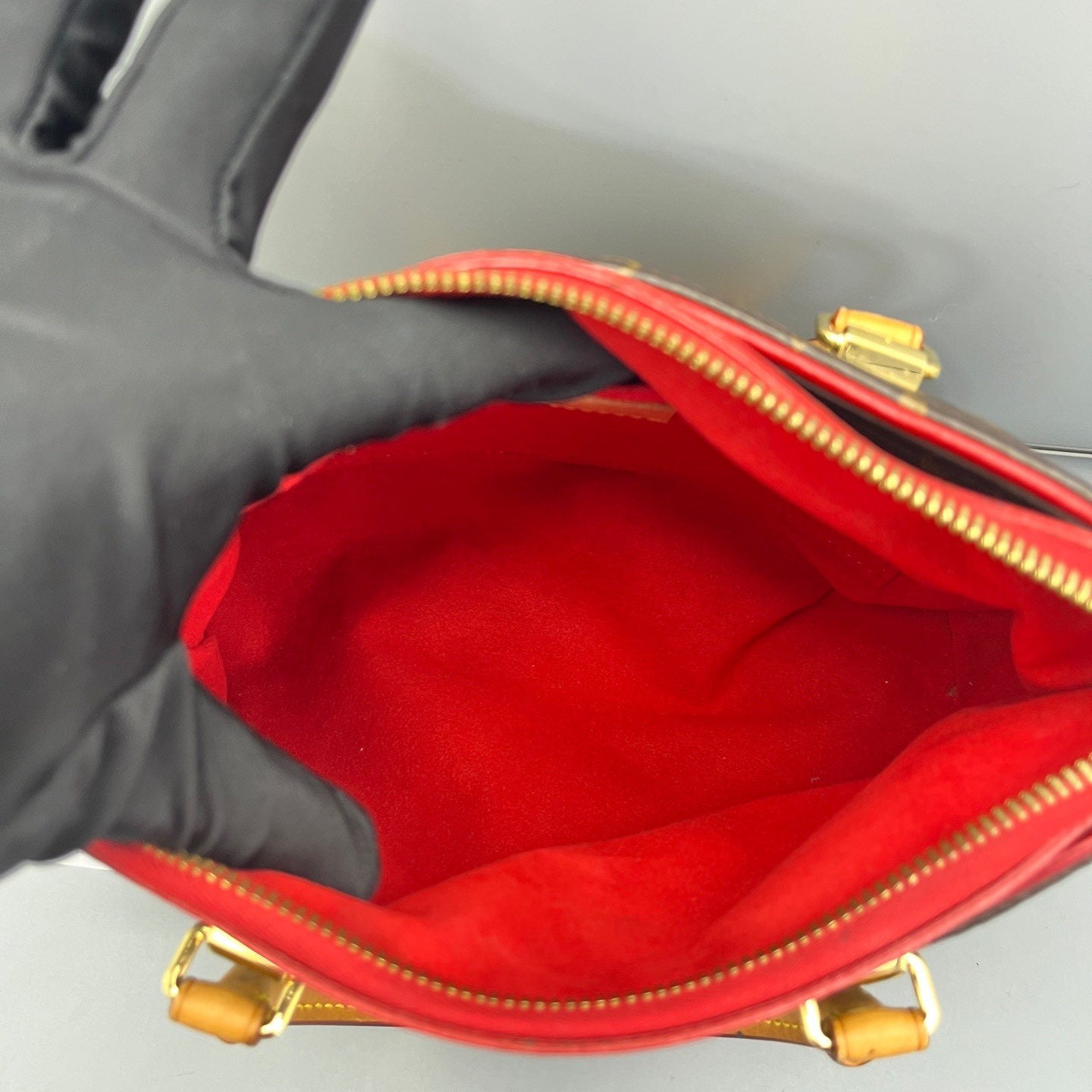 Louis Vuitton - Legend BB - Monogram canvas with Vachetta leather trim and textile lining - Brown with Red interior - (Small)