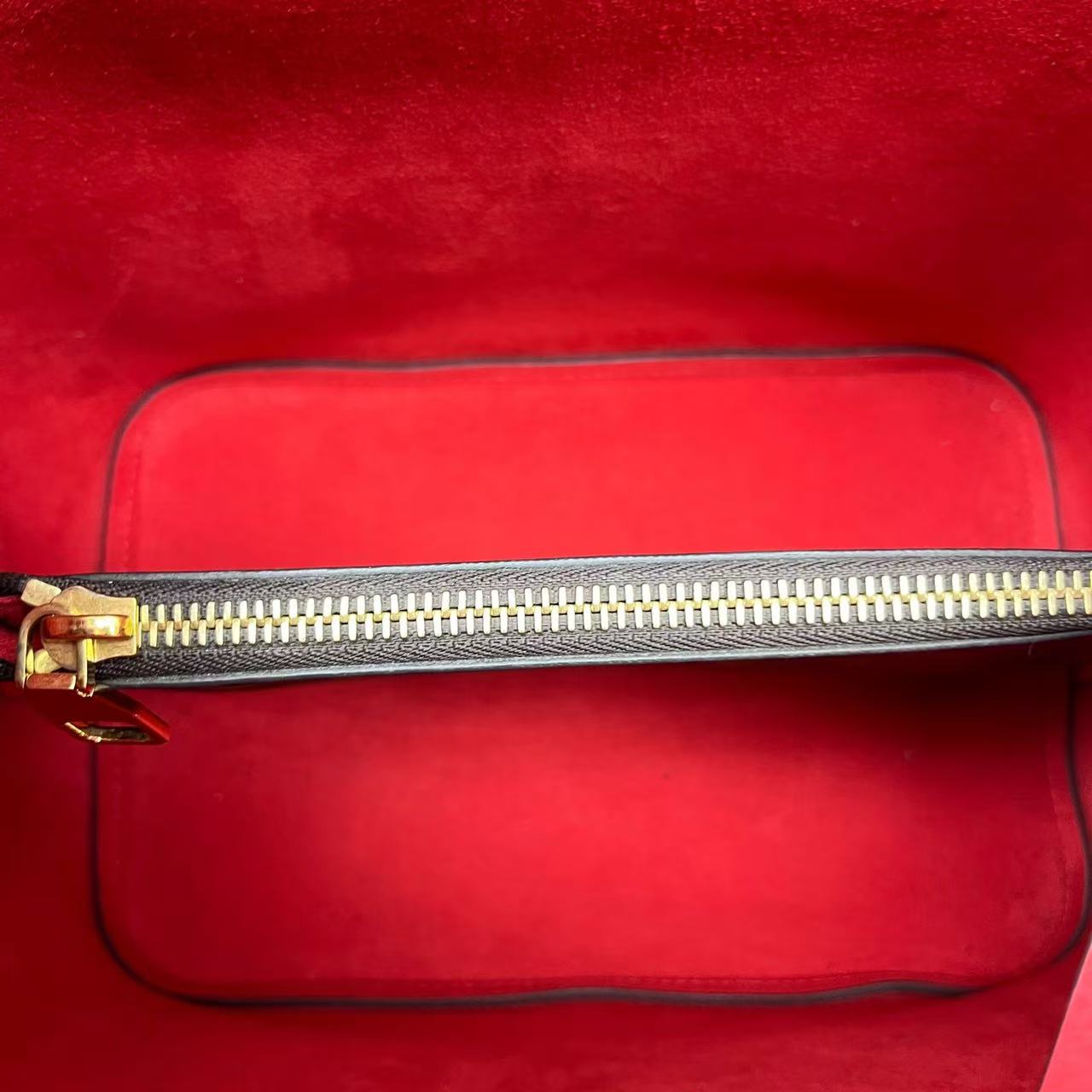 Louis Vuitton - Neonoe - Monogram coated canvas with leather trim - Brown with Red accents - (medium)
