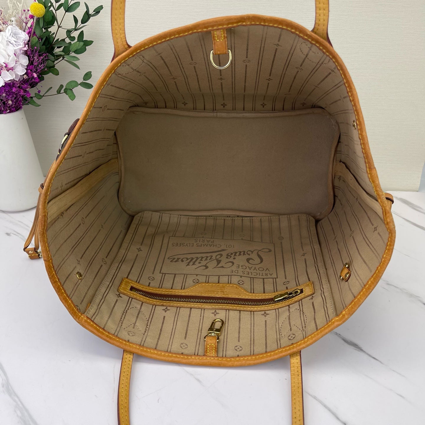 Louis Vuitton - Neverfull - Leather - Brown - (medium)