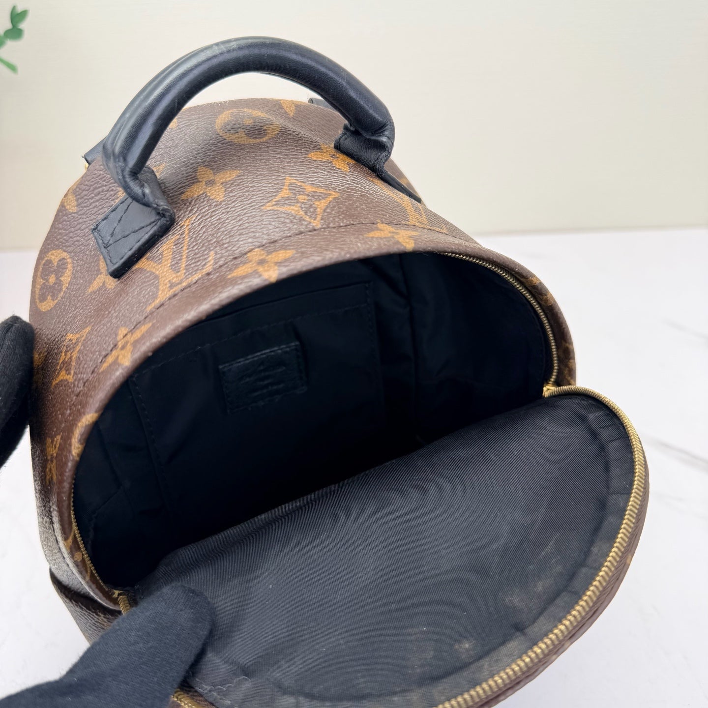 Louis Vuitton - Palm Springs Mini - Monogram coated canvas with leather trim - Brown - (mini)