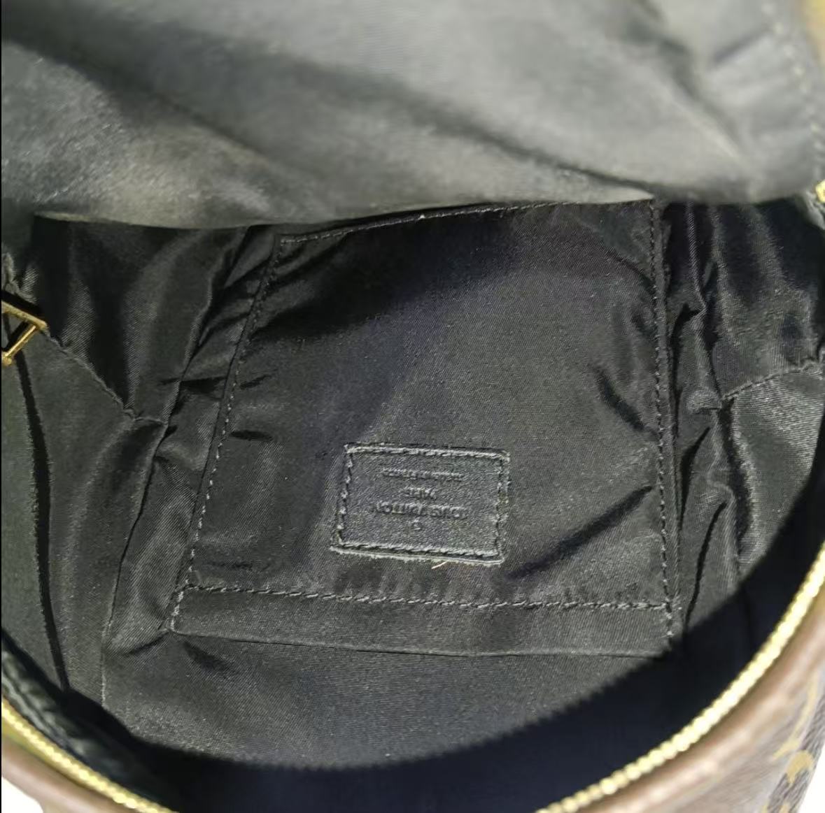 Louis Vuitton - Palm Springs - Monogram coated canvas with black leather trim - Brown - (mini)