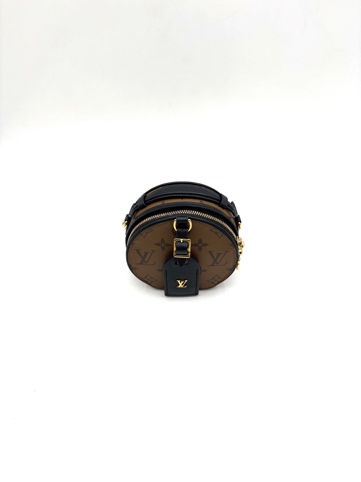 Louis Vuitton - Petite Boîte Chapeau - Monogram Reverse canvas with leather trim - Brown - (mini)