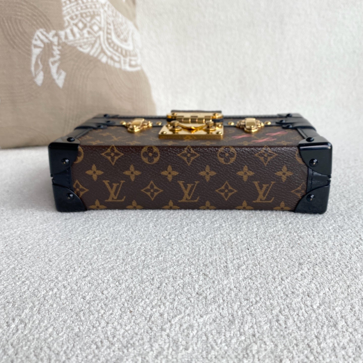 Louis Vuitton - Petite Malle - Monogram Canvas with leather trim - Brown - (mini)