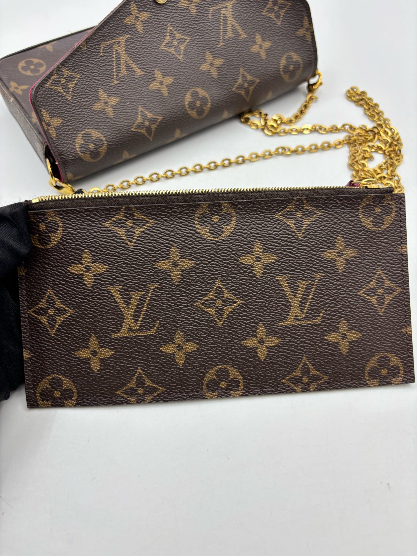 Louis Vuitton - Pochette Felicie - Leather - Brown - (mini)