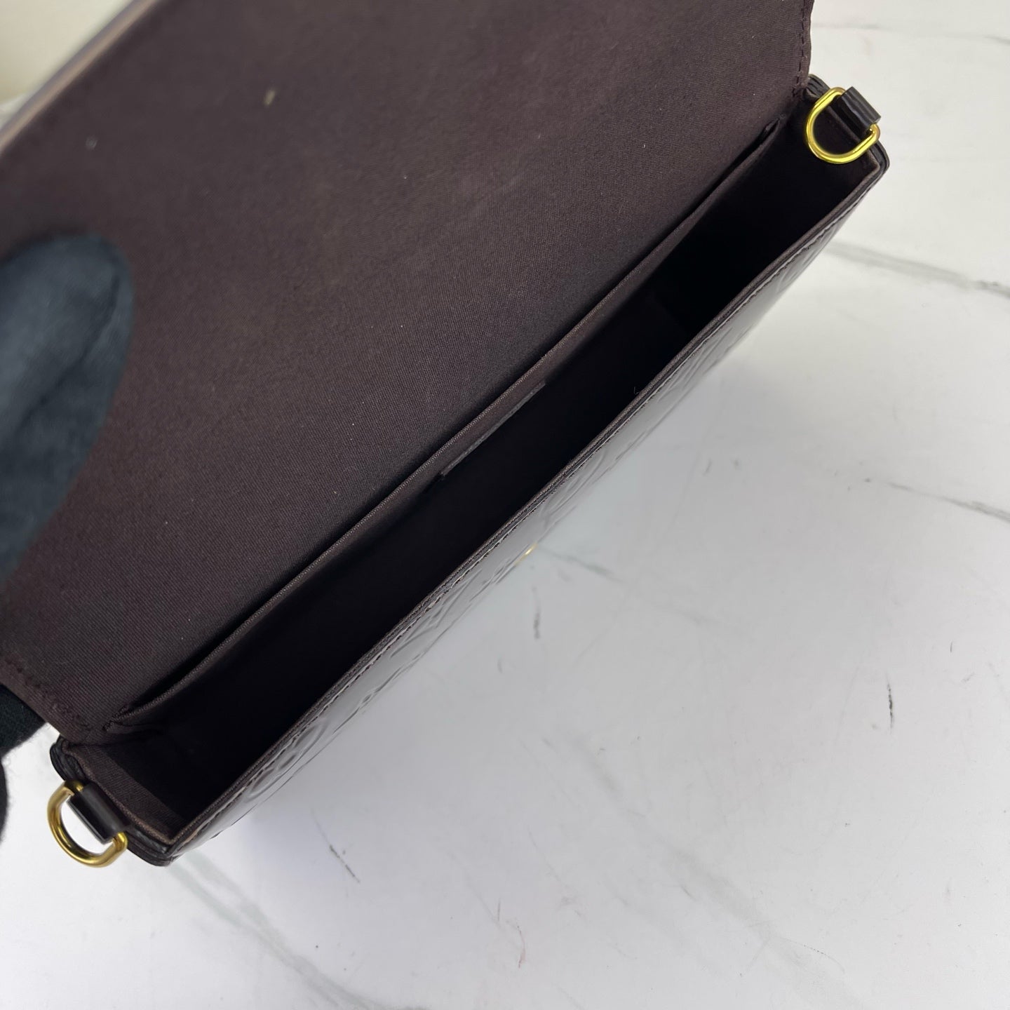 Louis Vuitton - Pochette Felicie - Patent leather - Burgundy - (mini)