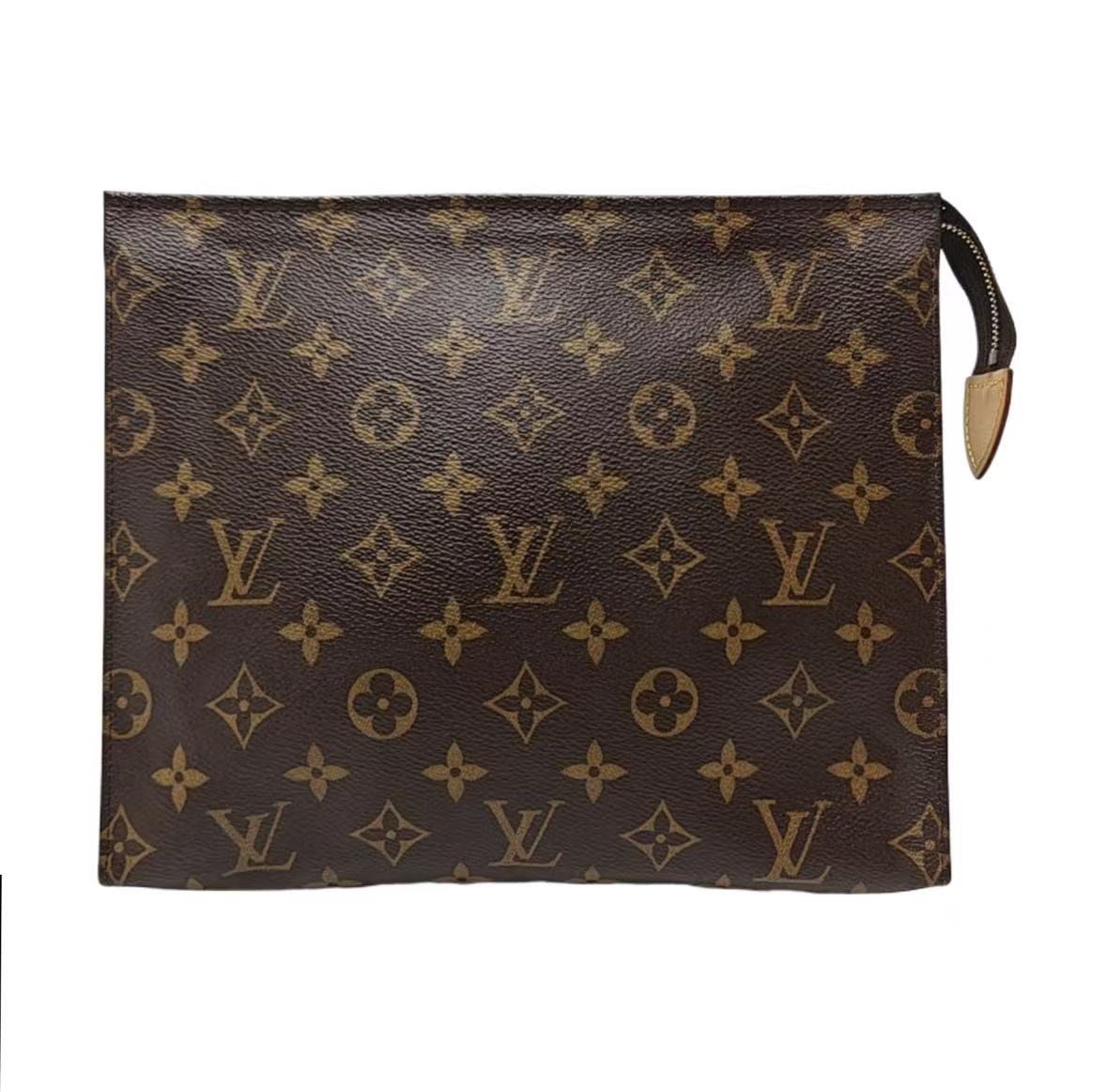 Louis Vuitton - Pochette Toilette 26 - Brown coated canvas - Brown - (Medium)