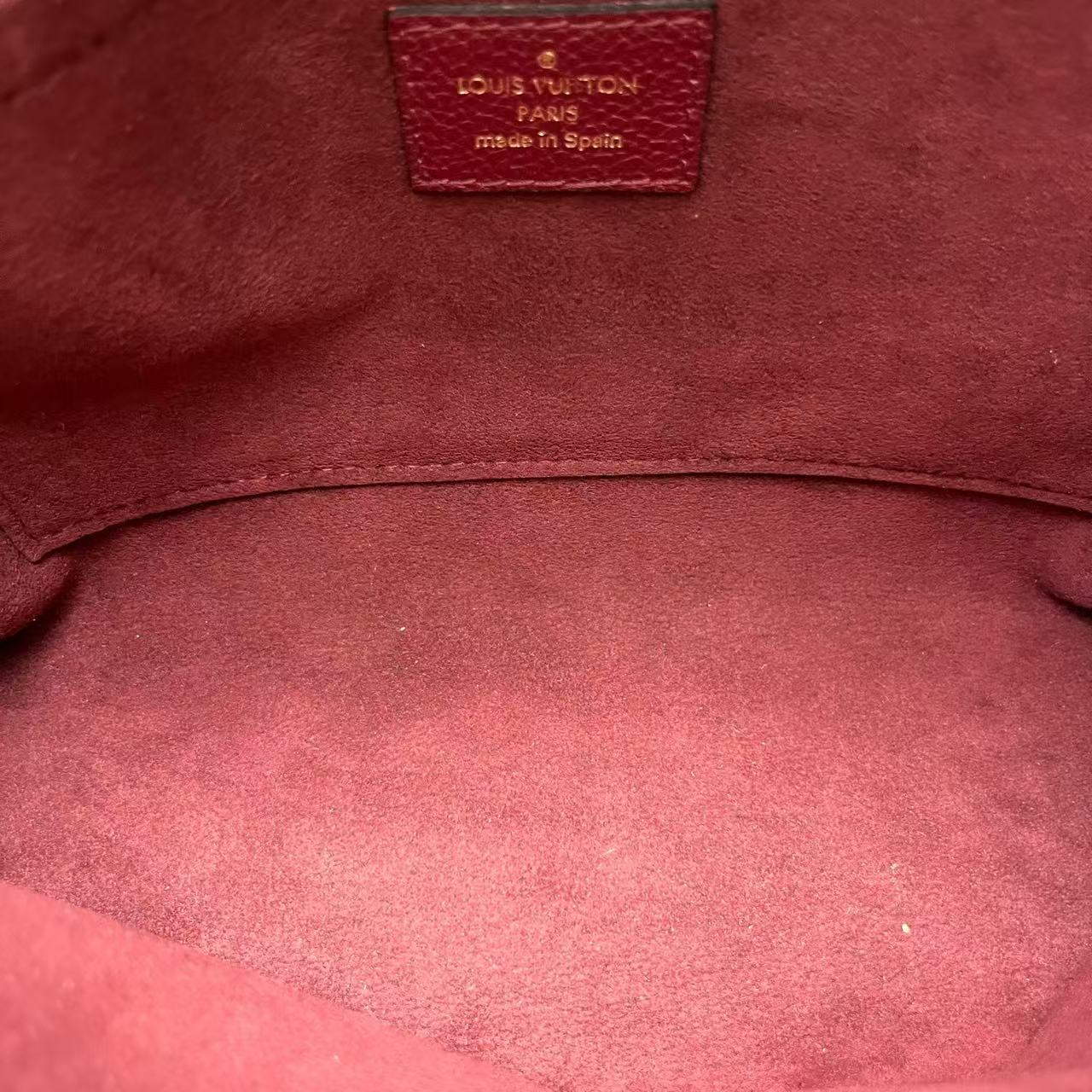 Louis Vuitton - Saint Placide - Monogram coated canvas and grained leather - Brown and Burgundy - (Small)