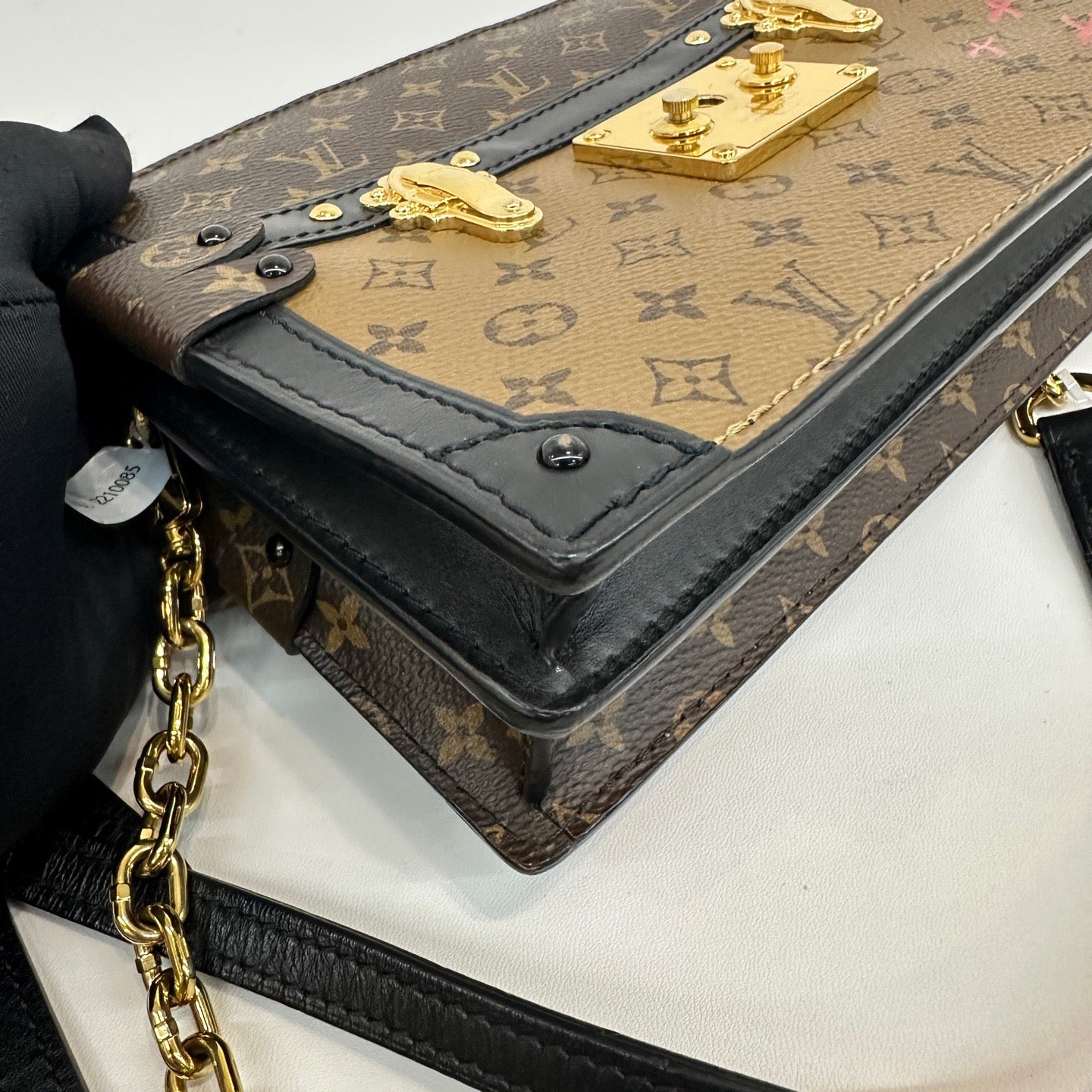 Louis Vuitton - Soft Trunk Pouch - Monogram coated canvas and leather - Brown with Black and Caramel accents - (mini)
