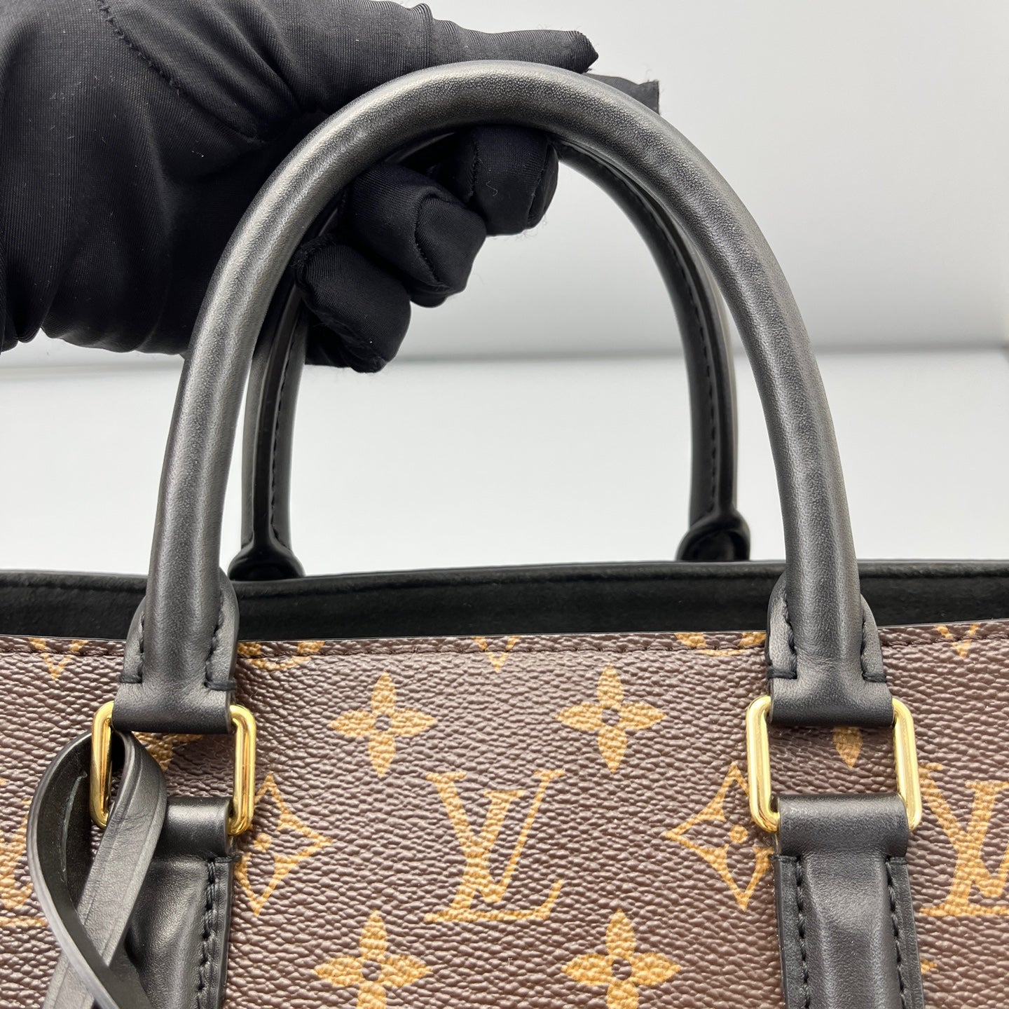 Louis Vuitton - Soufflot BB - Coated Canvas and Leather - Brown and Black - (small)
