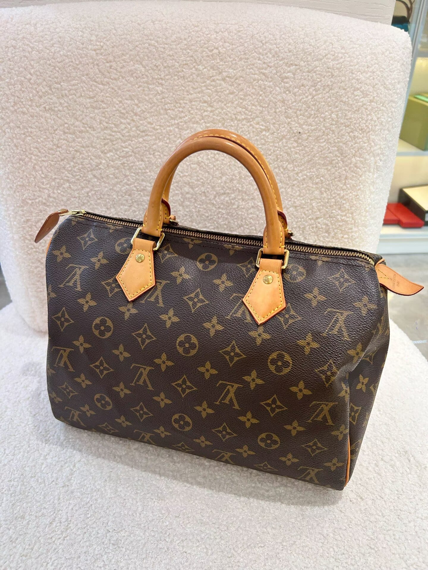 Louis Vuitton - Speedy 30 - Monogram canvas with Vachetta leather trim - Brown - (medium)