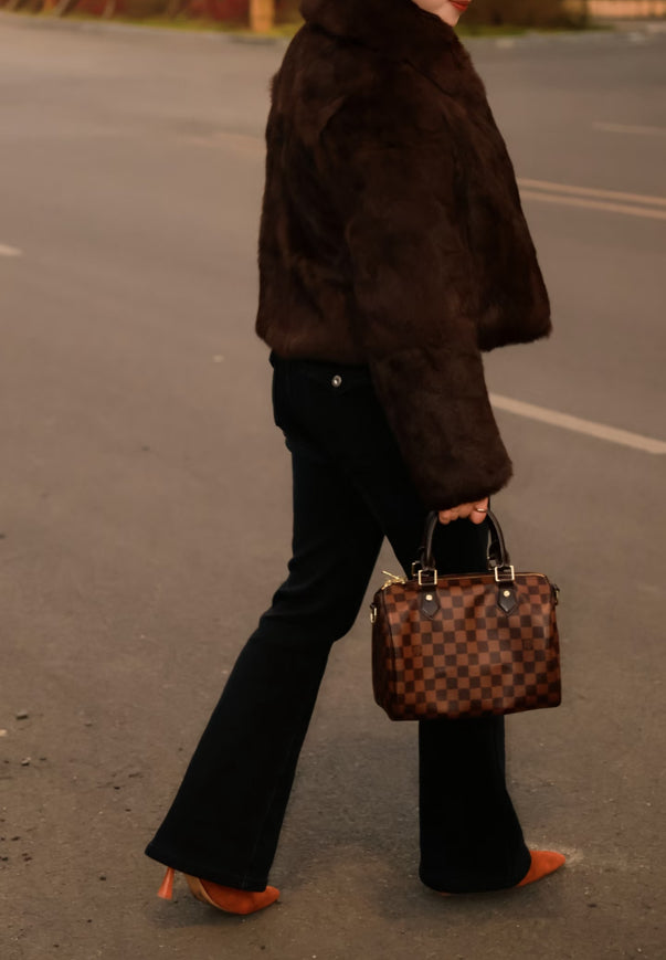 Louis Vuitton - Speedy - Cloth - Brown - (medium)