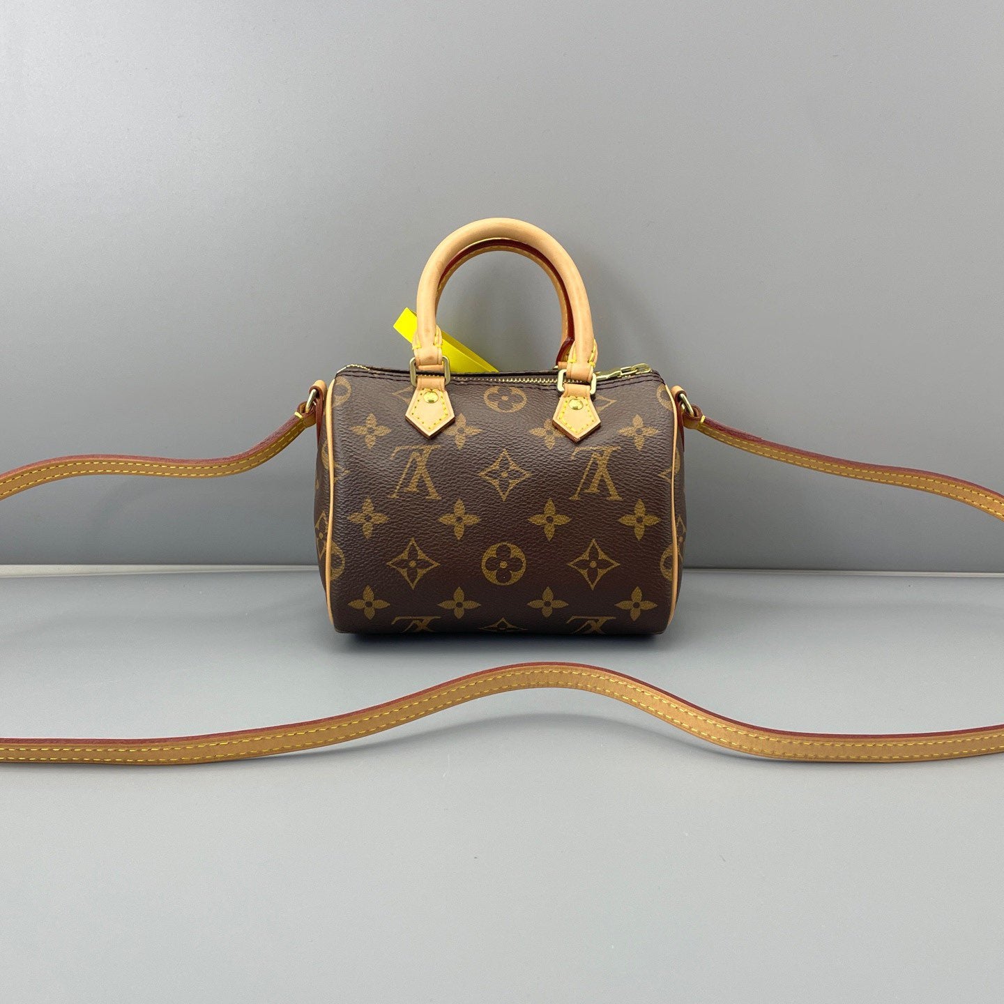 Louis Vuitton - Speedy Nano - Monogram coated canvas with Vachetta leather trim - Brown - (mini)