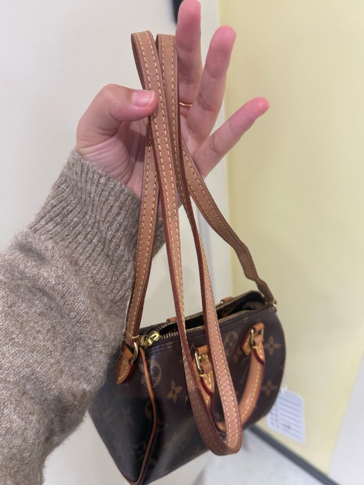 Louis Vuitton - Speedy Nano - Synthetic - Brown - (mini)