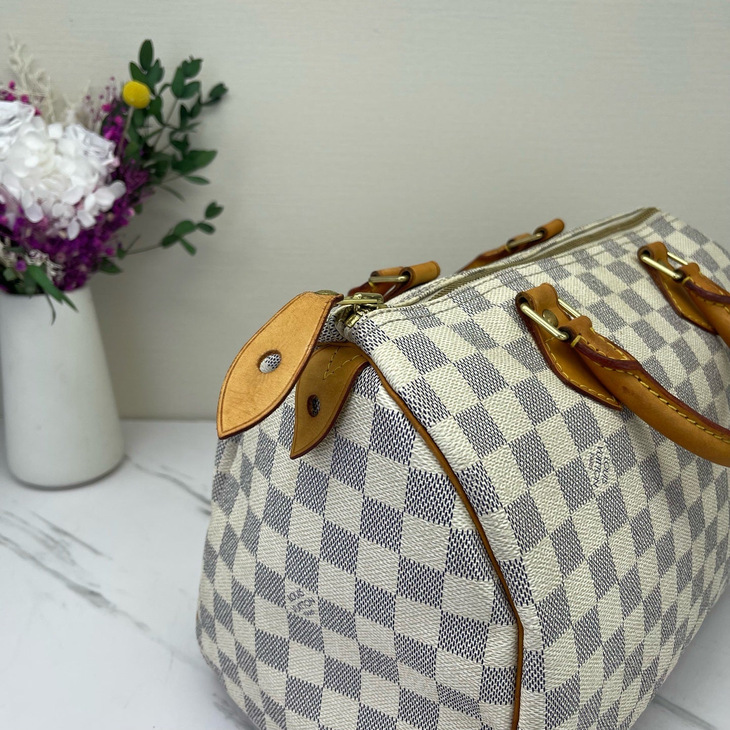 Louis Vuitton - Speedy - Synthetic - White - (medium)