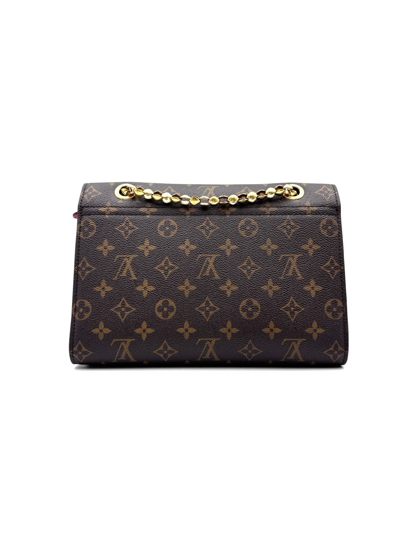Louis Vuitton - Victoire - Monogram canvas and cowhide leather - Brown with Red accents - (Medium)