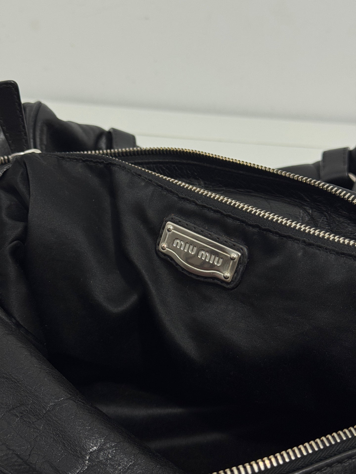 Miu Miu - Bowler Bag - Leather - Black - (medium)