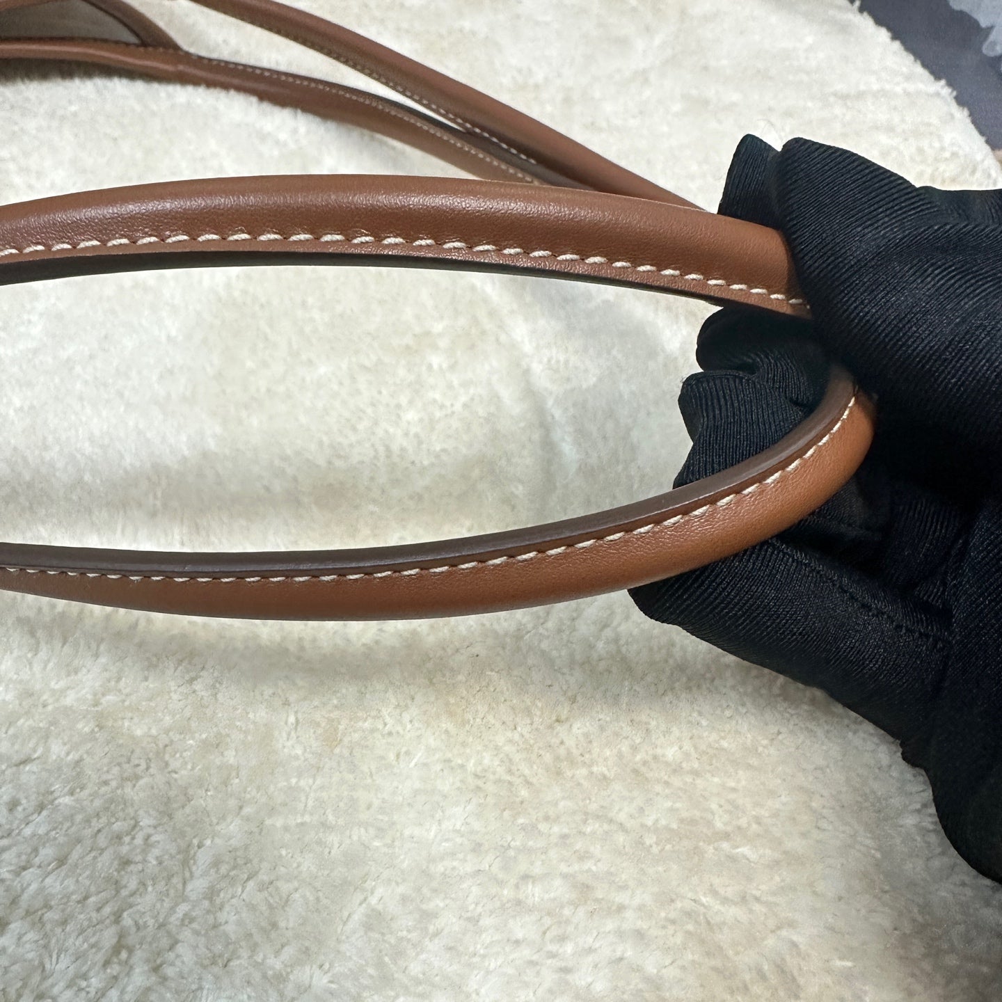 Miu Miu - Ivy Hobo Tote Bag - Canvas with leather trim - Beige with Brown accents - (Medium)